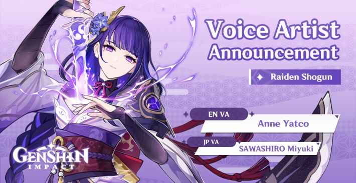 Raiden Shogun Voice Actor