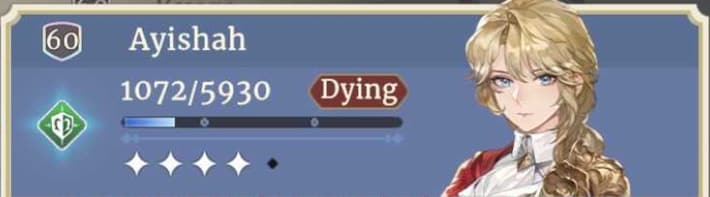 Sword of Convallaria (SoC) - Dying