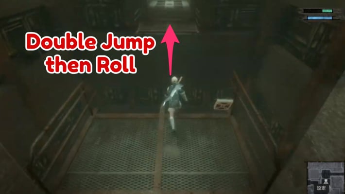 Double Jump then Roll