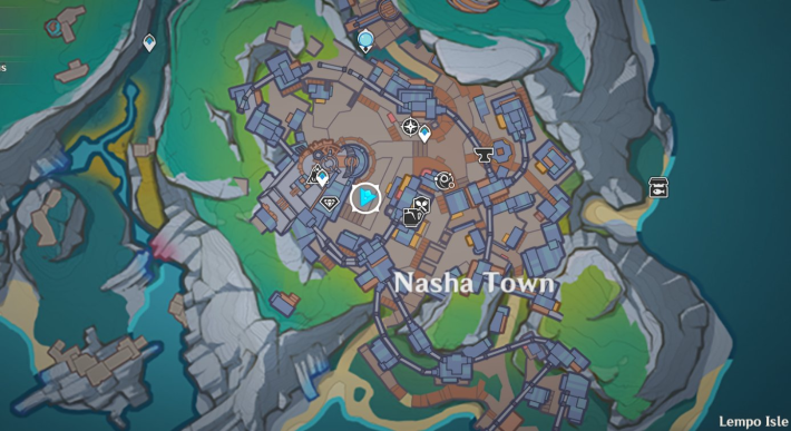 Map of Hunajatta in Genshin Impact