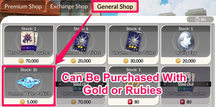 Purchase from General Shop