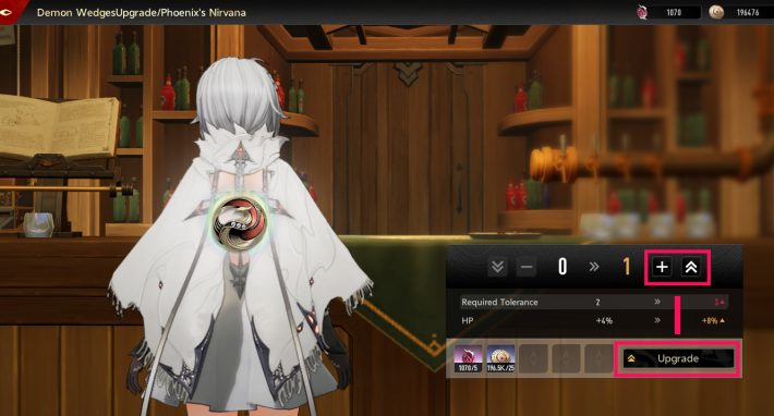 Duet Night Abyss How to Level Up Demon Wedge Step 2