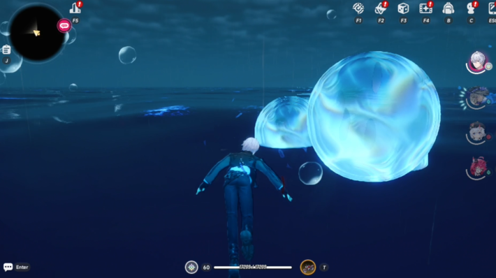 NTE Large Bubbles in the Sea