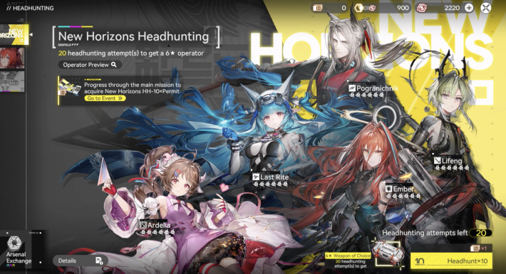New Horizons Banner for Arknights: Endfield