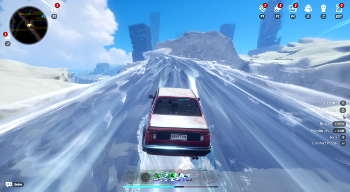 NTE Driving a Car In an Anomaly Realm
