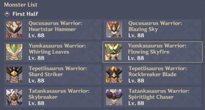 Floor 11 Chamber 1 Enemies