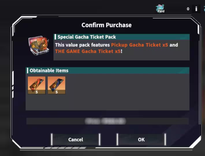 Special Gacha Ticket Pack