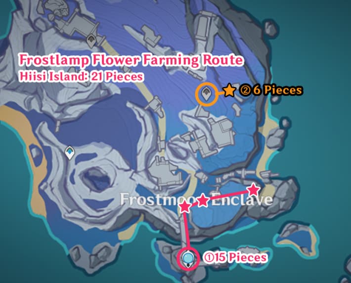Frostlamp Flower farming route