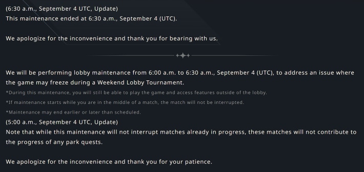 Shadowverse Worlds Beyond Lobby Maintenance