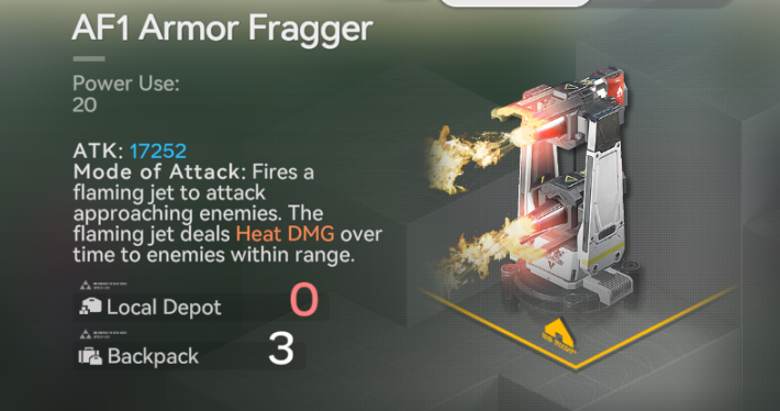 AF1 Armor Fragger en Endfield