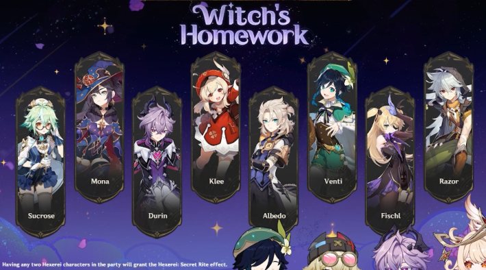 Hexerei Character List