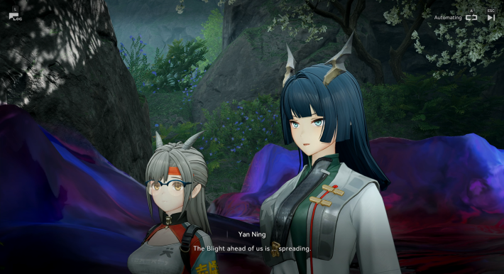 Arknights Endfield Yan Ning Tells Endmin That the Blight is Spreading