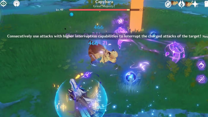 Capybara King Charging
