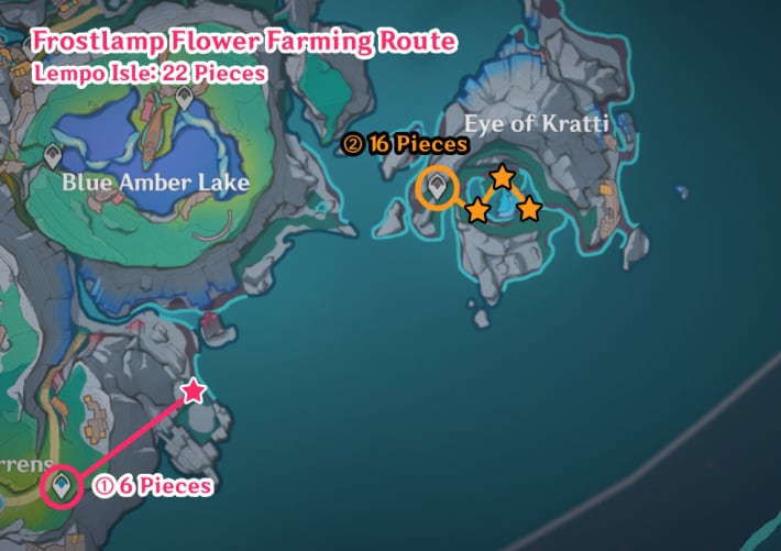 Frostlamp Flower farming route