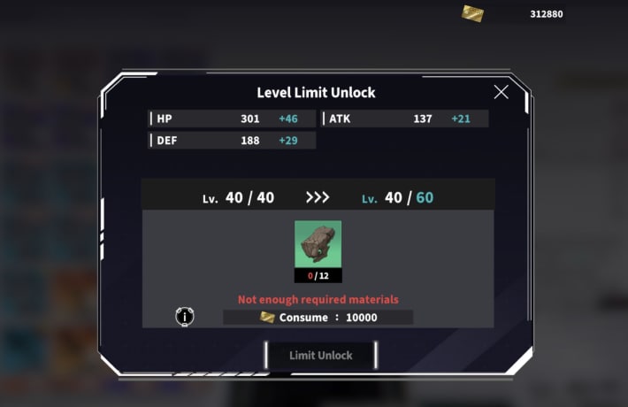 Level Limit Break Weapon