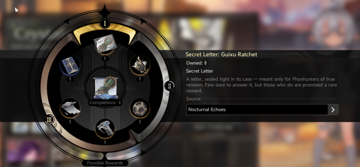 Guixu Ratchet Secret Letter