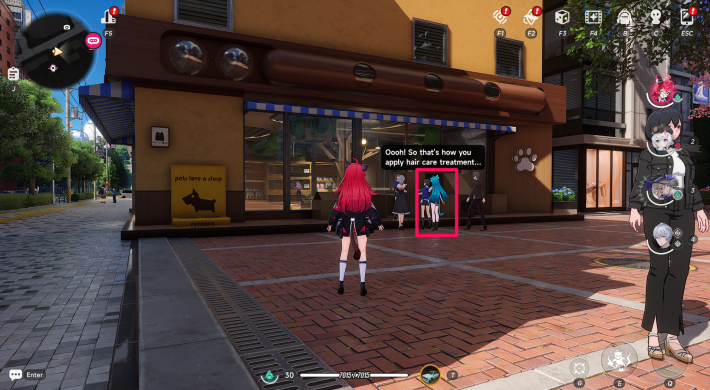 outside the pet shop