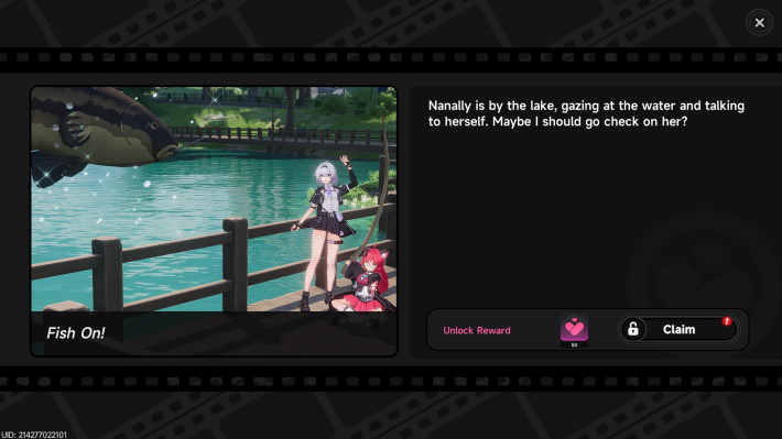 NTE Memory Theater Affection Reward