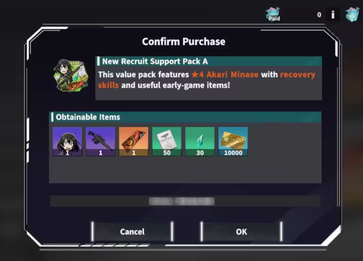 New Recruit Support Pack A