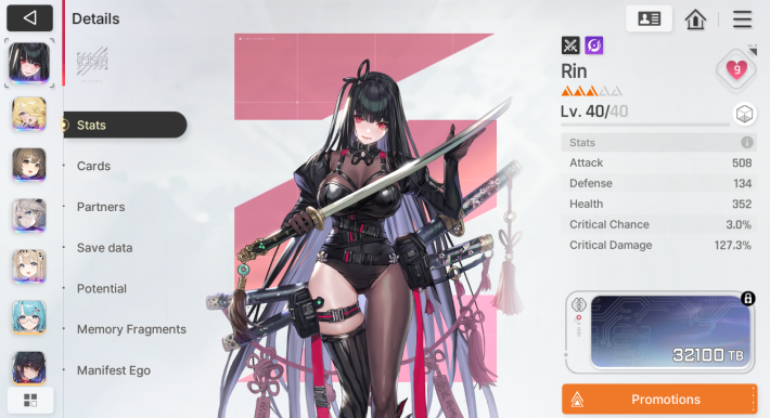 Chaos Zero Nightmare Characters Image