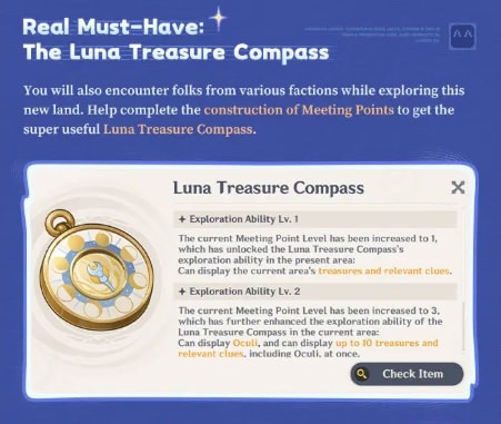 Lunar Treasure Compass