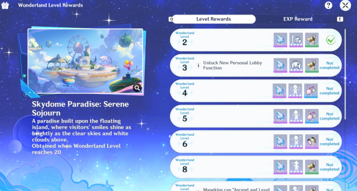 Increase Level for Rewards