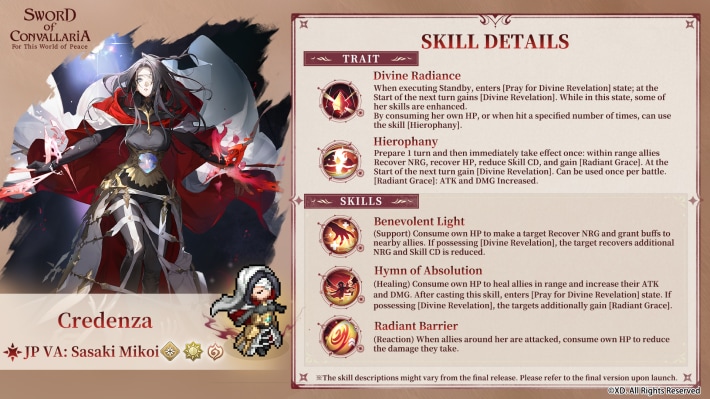 Sword of Convallaria (SoC) - Promotional Infographic
