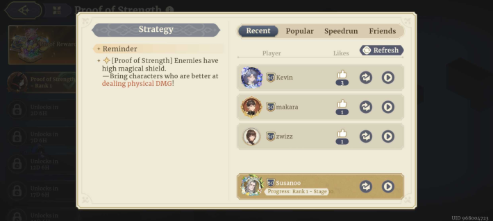 Sword of Convallaria (SoC) - Strategies