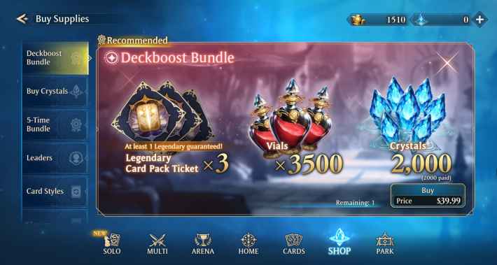 Shadowverse Worlds Beyond Deckboost Bundle