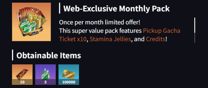 Purchase Web Store-Exclusive Items