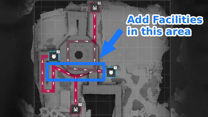 Focus on Adding Facilities in the Middle Area