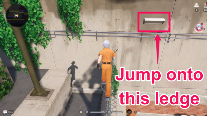 NTE Jump on this ledge