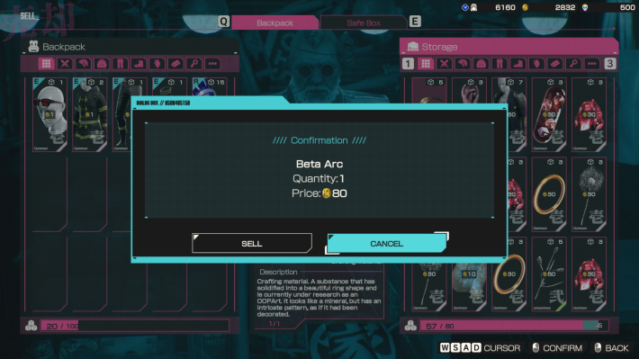 Let It Die Inferno Selling From Storage