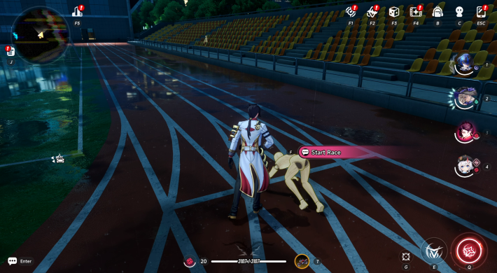 NTE Adler Starting Race Against a Puppet