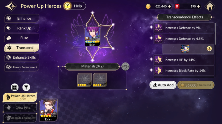 Transcend Characters If There