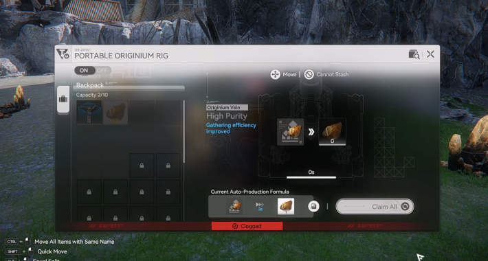 เก็บแร่ Originium จาก Portable Originium Rig