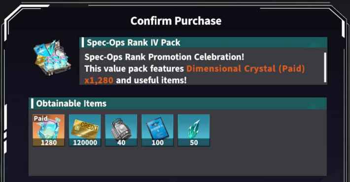 Kaiju No. 8 The Game Spec-Ops Rank IV Pack