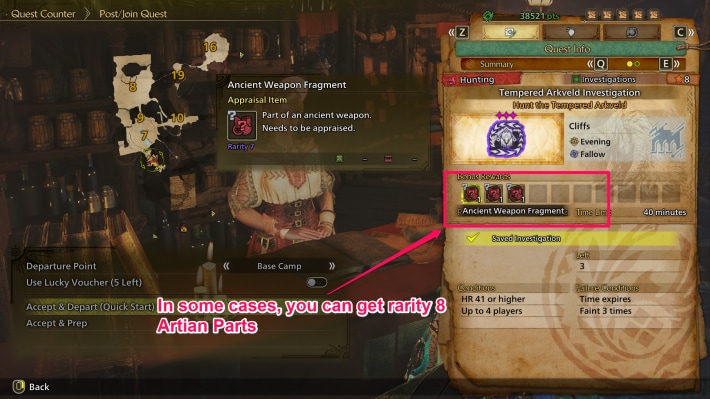 Obtained as Tempered Monsters Quest Rewards