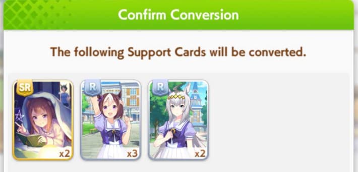 Support Card Conversion