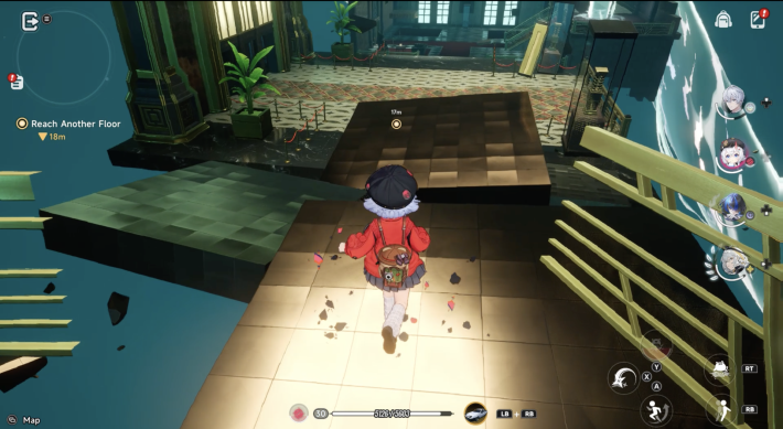 Move to the Hotel's Main Entrance