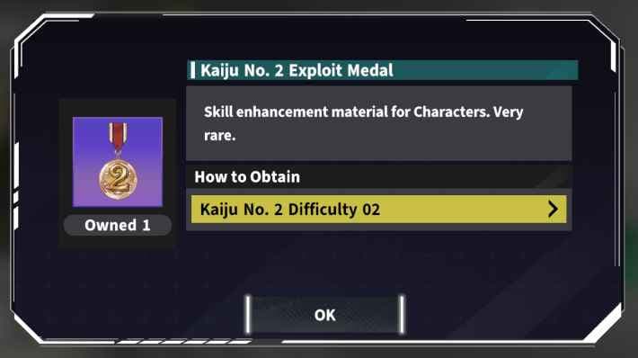 Kaiju No. 8 The Game Exploit Medal