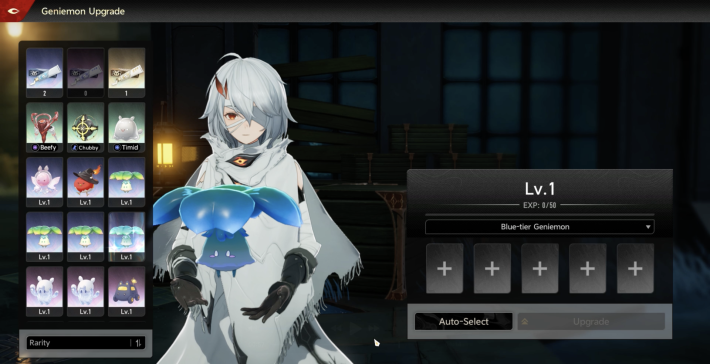 Choose the Upgrade Materials and Upgrade