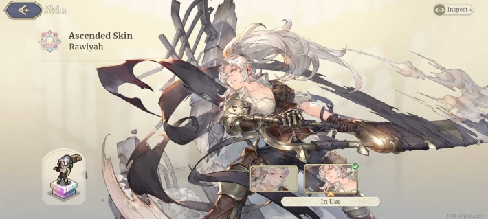 Sword of Convallaria (SoC) - Rawiyah Ascended Skin