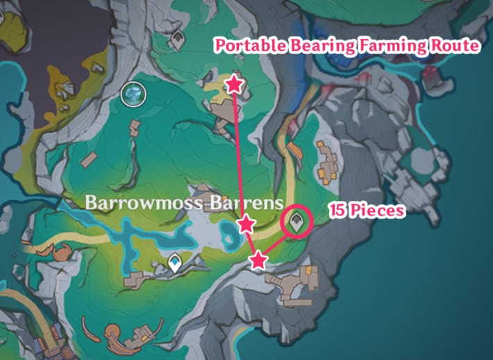 Portable Bearing Barrens Map