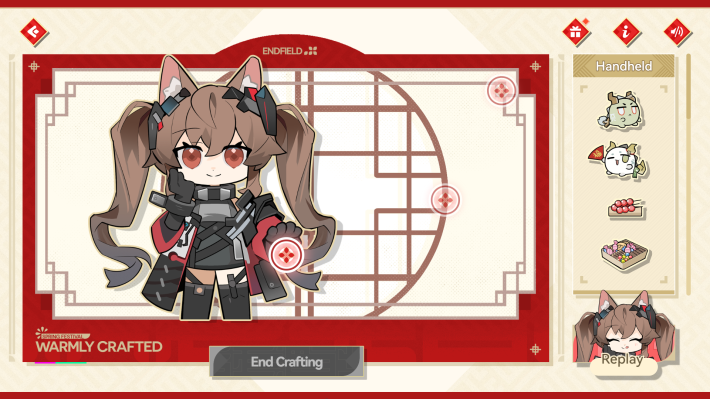 A Spring Note, Warmly Crafted Creation Screen