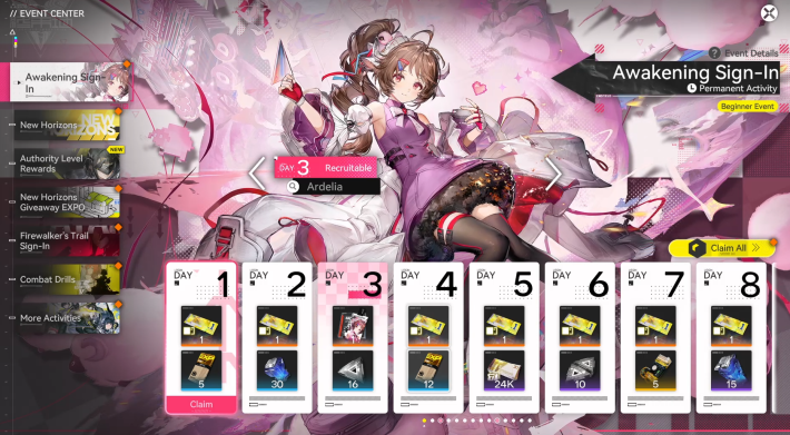 Registro de Despertar de Arknights Endfield