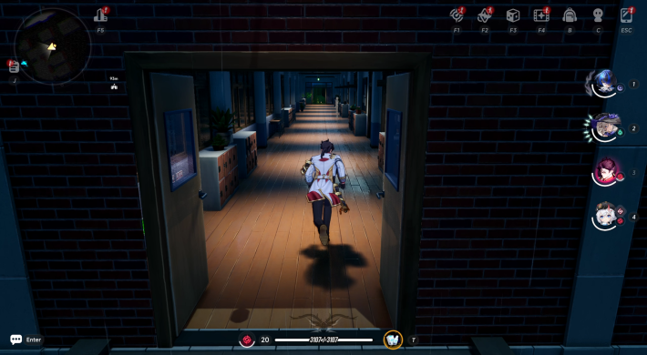 NTE Adler Running in a Hallway
