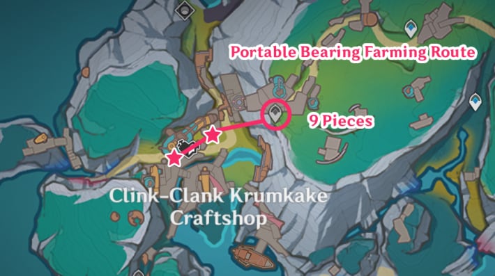 ClinkClank Portable Bearing Map