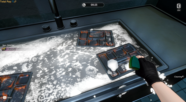 NTE Cleaning Dishes in Prison