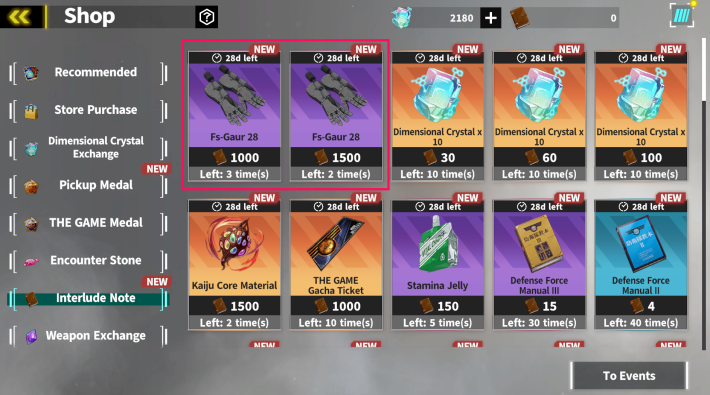 Kaiju No. 8 The Game Interlude Note Shop